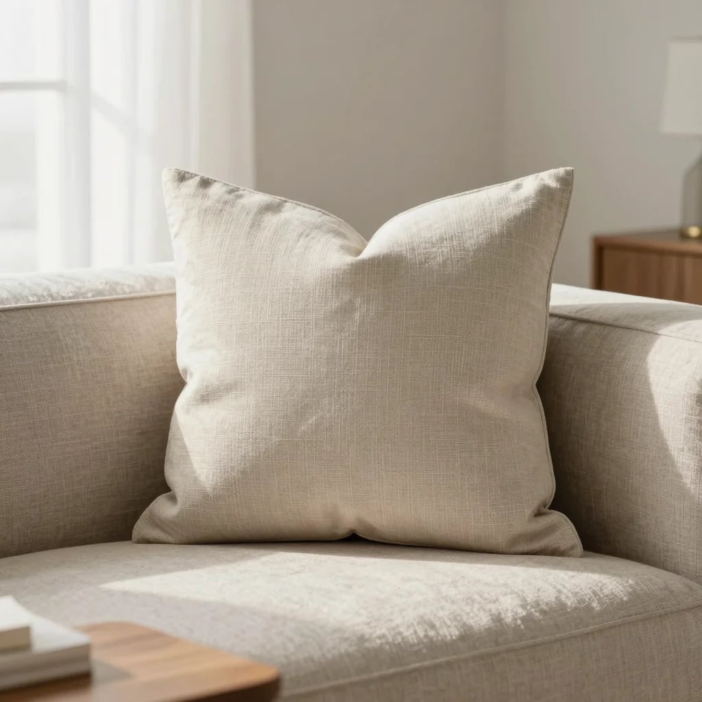 Sage Cotton Throw Pillow