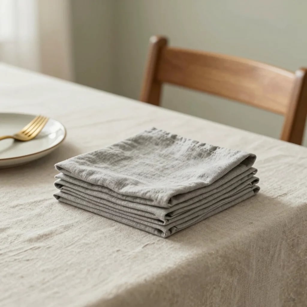 Soft Gray Napkins